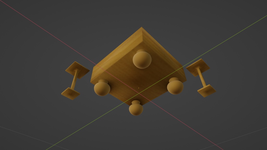 【3D小道具】将棋セット ローポリ