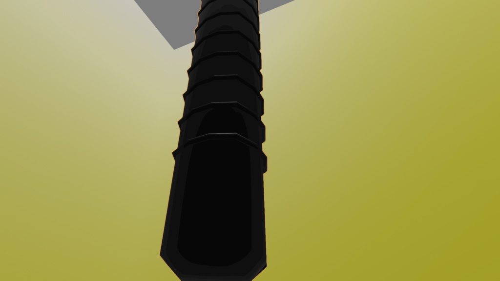 【3D小道具】警棒(低ポリ) 伸縮ギミック付き