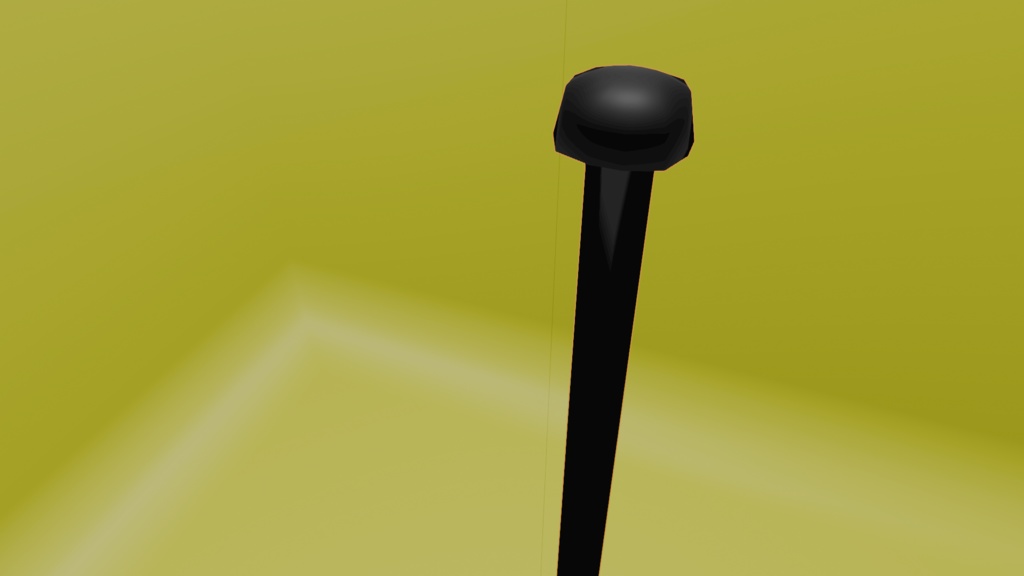 【3D小道具】警棒(低ポリ) 伸縮ギミック付き