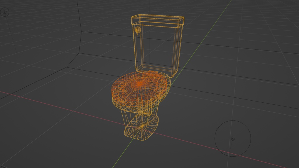 【3D小道具】洋式便器(低ポリ)