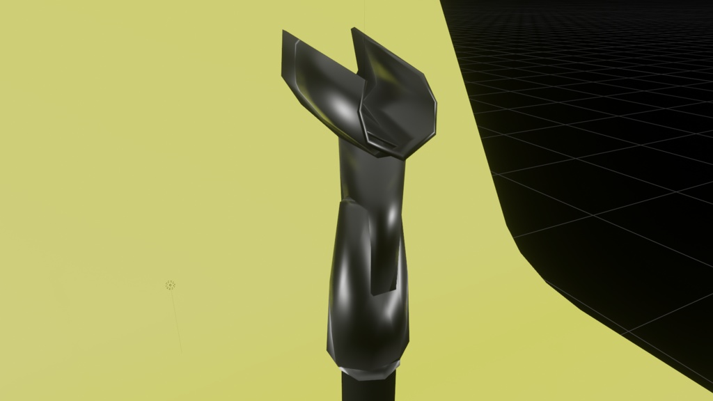 【3D小道具】マイクスタンドストレート(ローポリ、折り畳式)