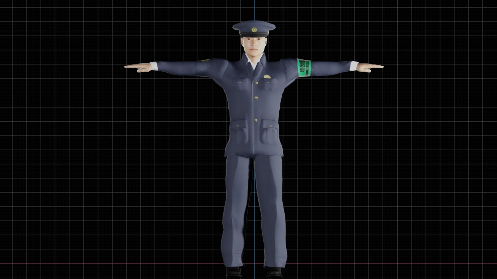 【3Dモデル】県警マモル君