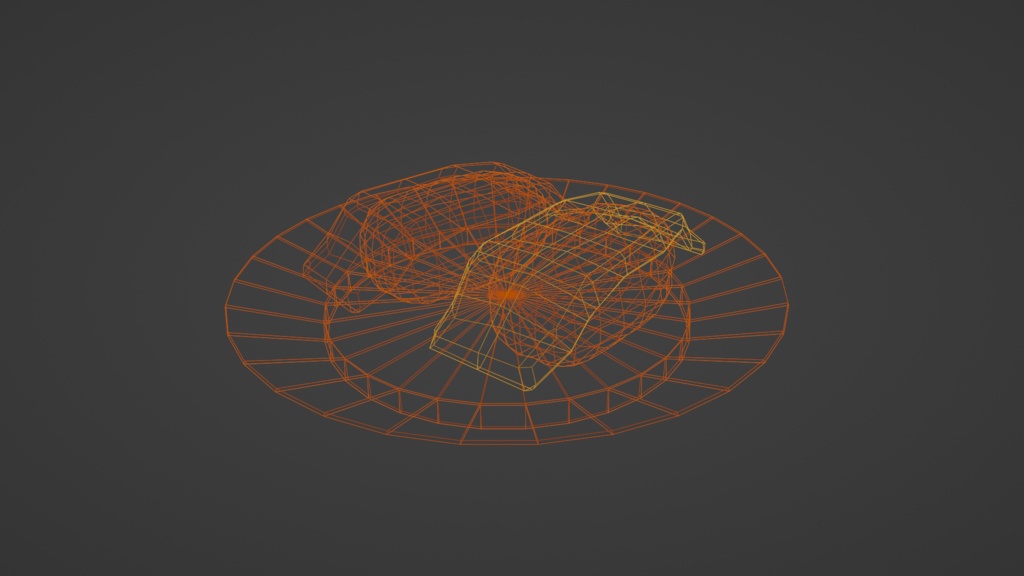【3D小道具】回転寿司の中トロ セット(ローポリ)