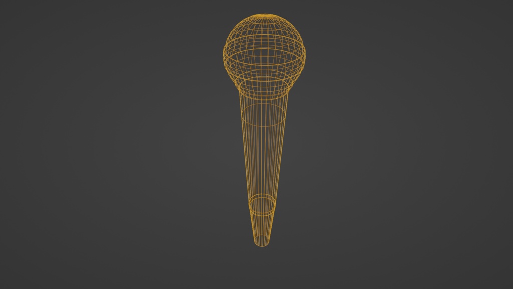 【3D小道具】マイク(ローポリ)