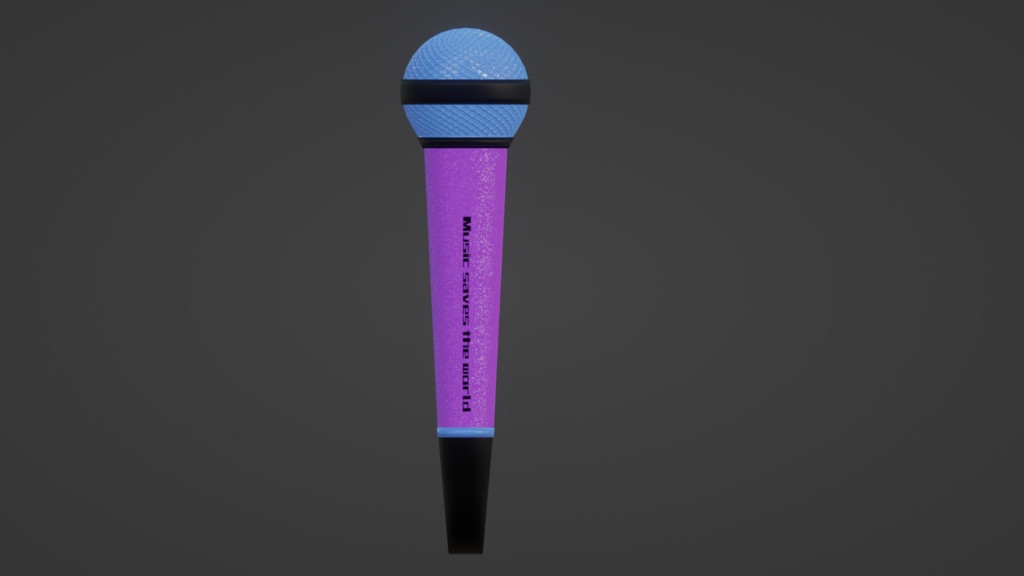 【3D小道具】マイク(ローポリ)