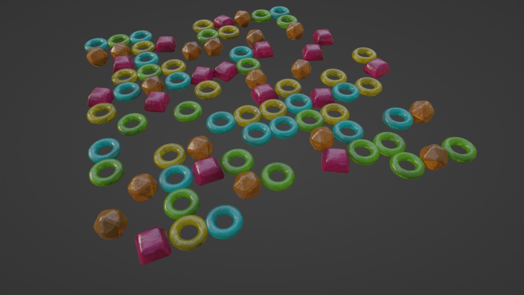 【3D小道具】グミ盛り