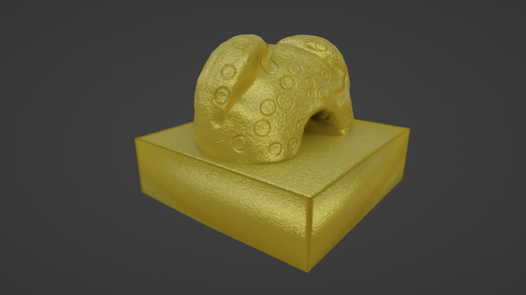 【3D小道具】国宝 金印 漢委奴国王