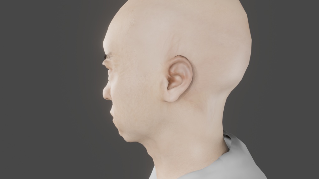 【3Dモデル】Tシャツ親父