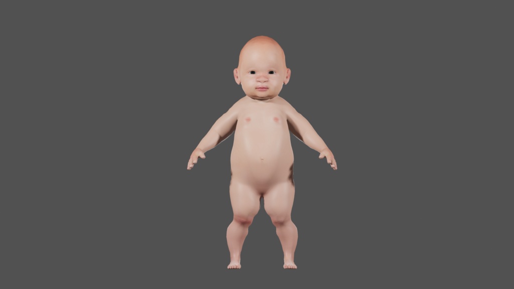 【3Dキャラクター】赤ちゃん