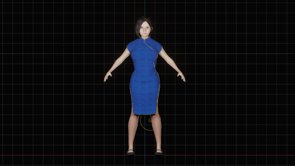 【3Dキャラクター】女性格闘家