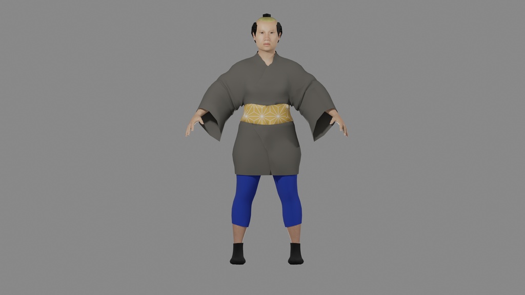 【3Dキャラクター】江戸庶民