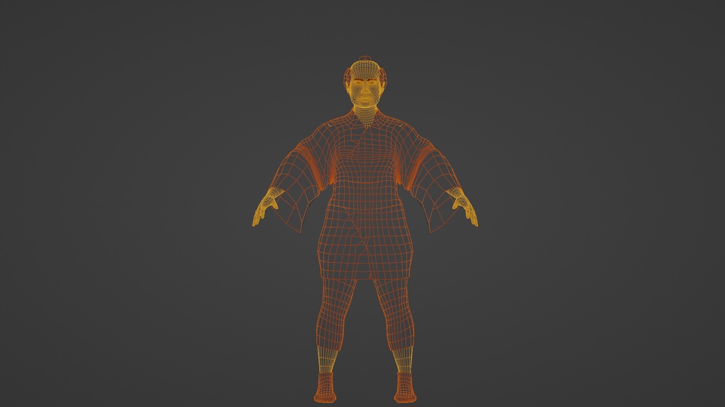 【3Dキャラクター】江戸庶民