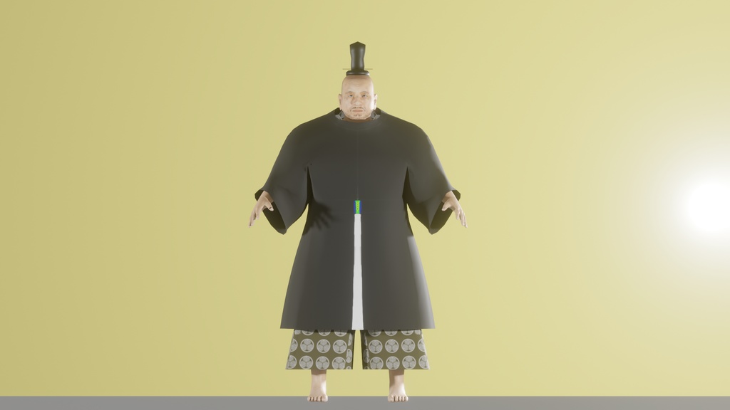 【3Dキャラクター】徳川家康