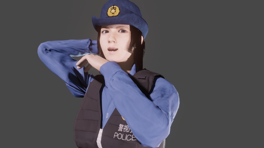 【3Dキャラクター】県警カオリさん