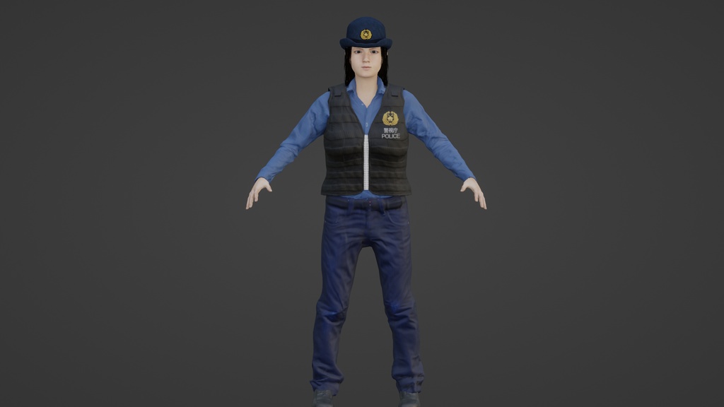 【3Dキャラクター】県警カオリさん