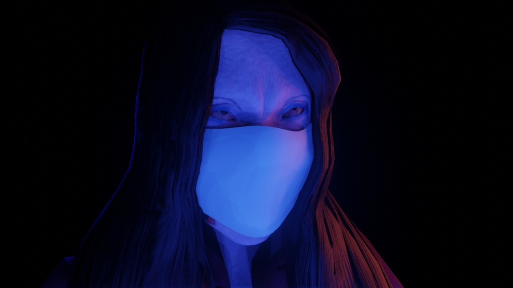 【都市伝説】口裂け女(マスク外しシェイプ付)