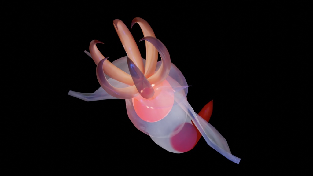 【3Dモデル】クリオネ(捕食形態シェイプ付)