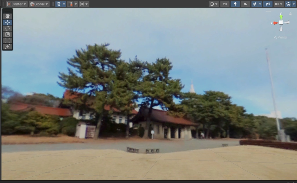 【3Dワールド・環境】誰もいない公園の芝生と青空 Skybox Unityパッケージ