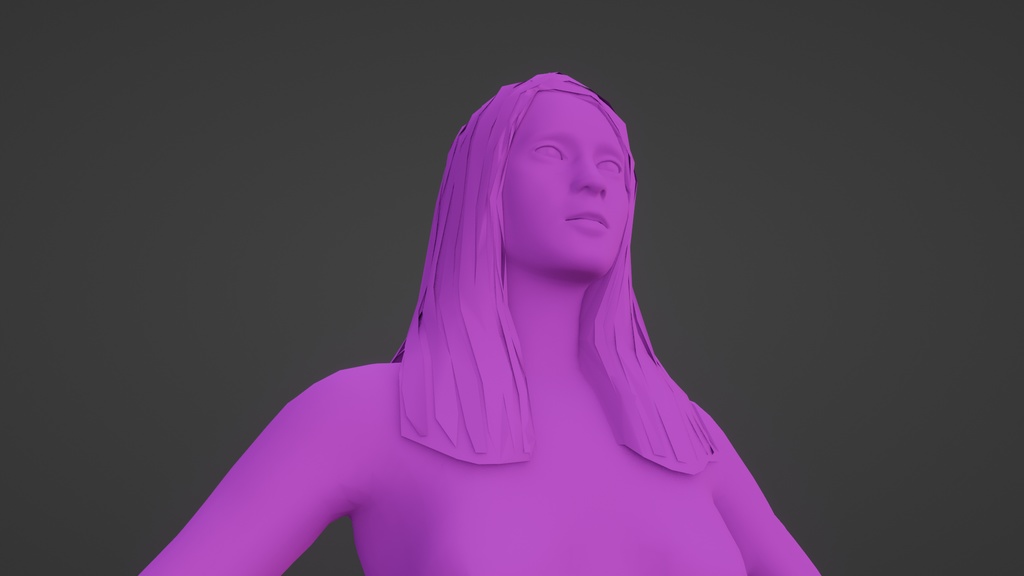 【3Dキャラクター】 再現アニメの女