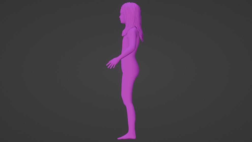 【3Dキャラクター】再現アニメの少女