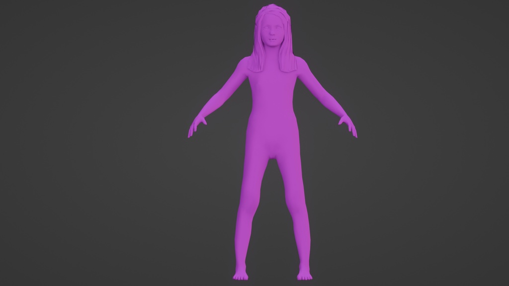 【3Dキャラクター】再現アニメの少女