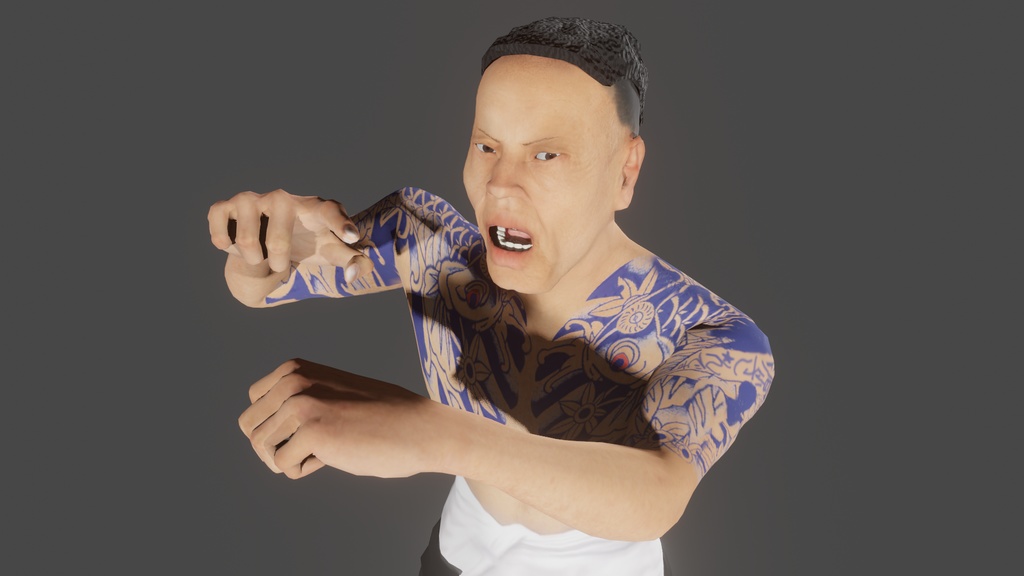 【3Dキャラクター】任侠ファイターひろし