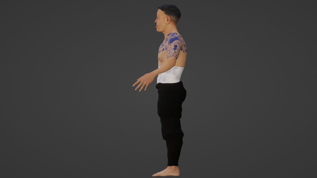 【3Dキャラクター】任侠ファイターひろし