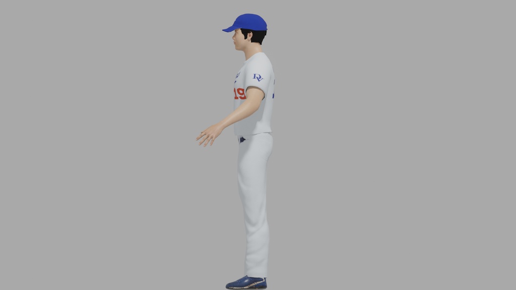 【3Dキャラクター】野球人間