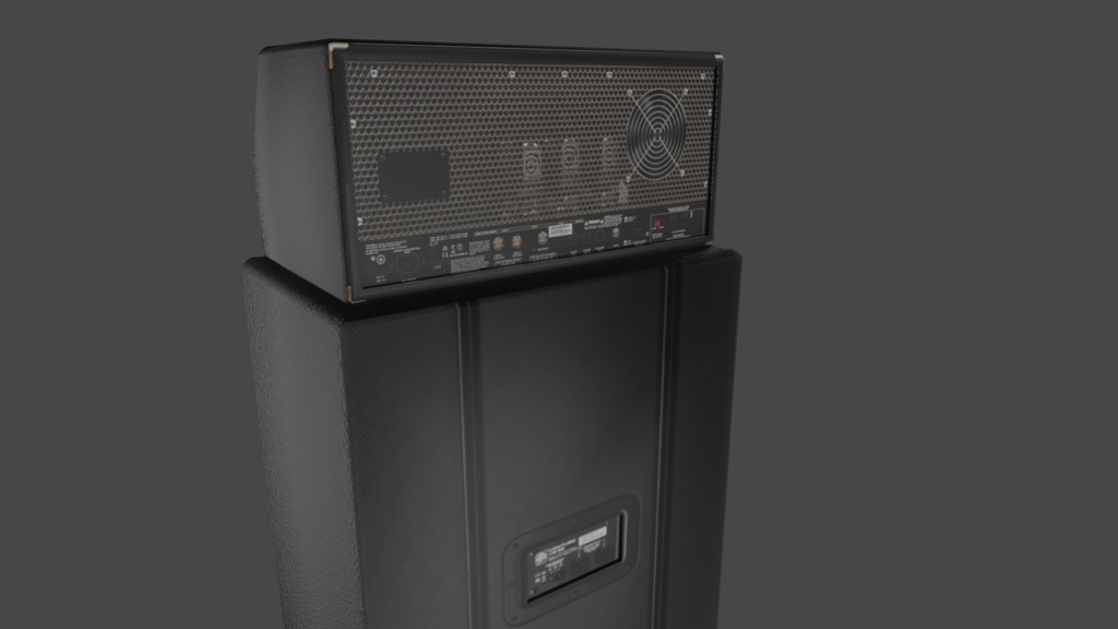 【3D小道具】ベースアンプセット