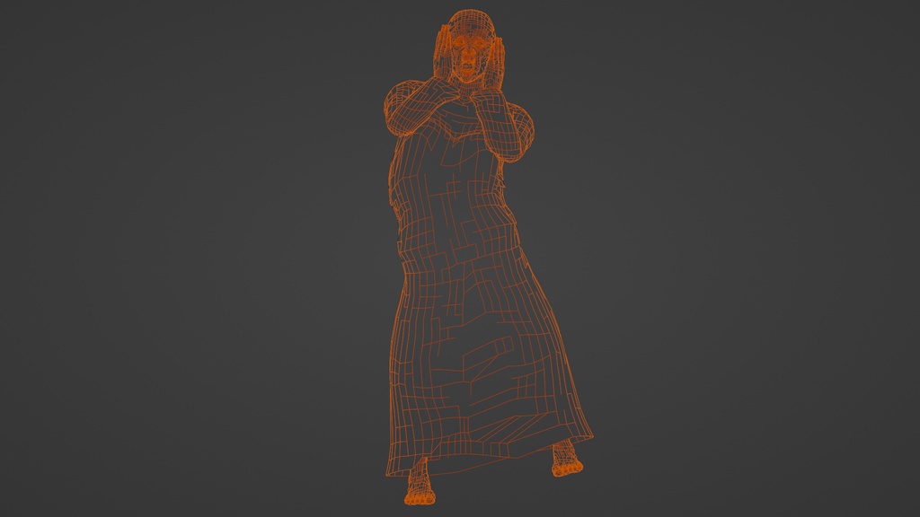 【3Dキャラクター】叫ぶ男