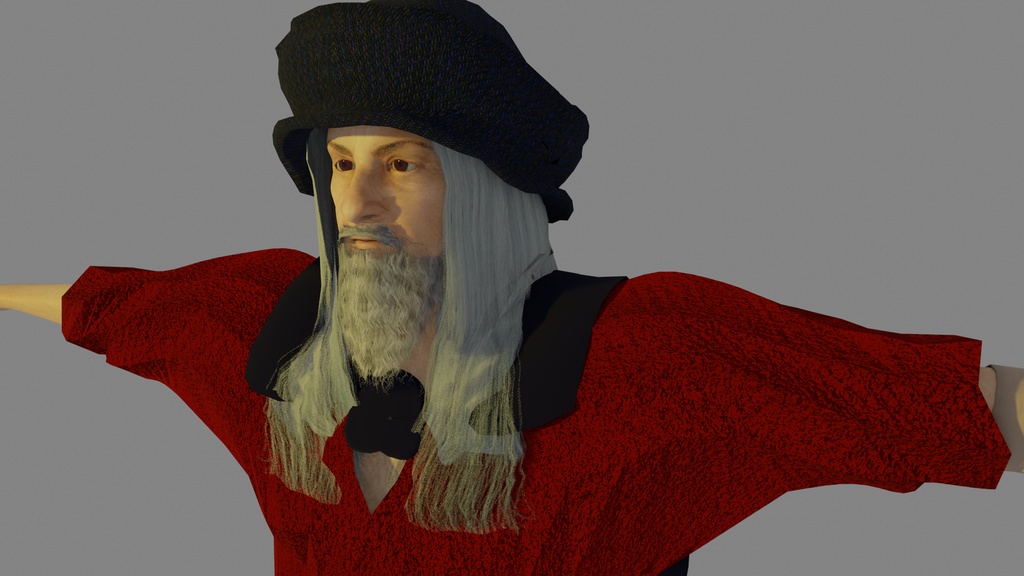【3Dキャラクター】レオナルド・ダ・ビンチ