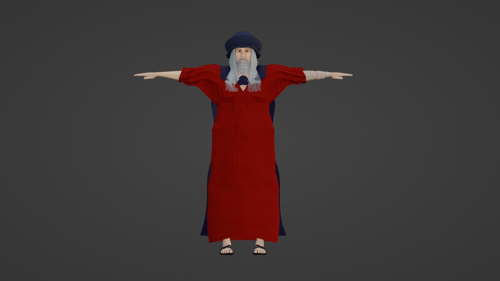 【3Dキャラクター】レオナルド・ダ・ビンチ