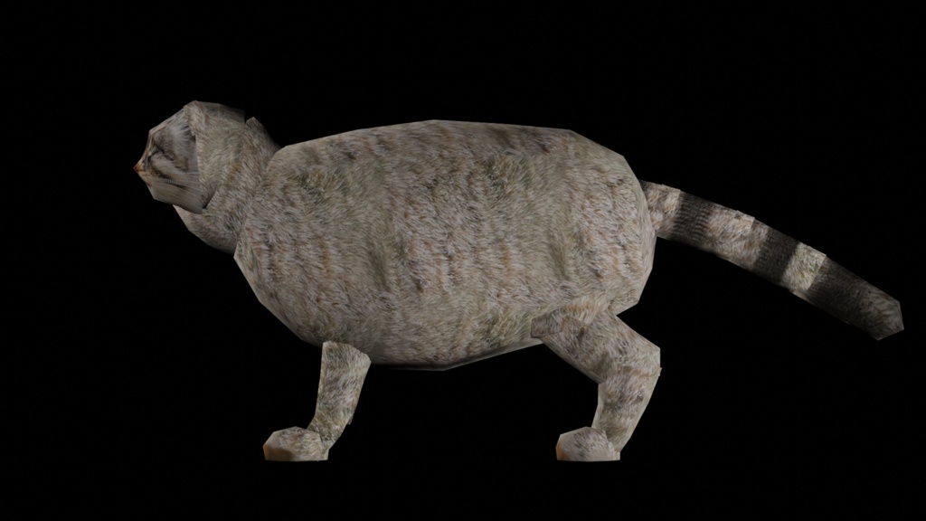 【3Dキャラクター】マヌルネコ(ローポリ・モーション付き)