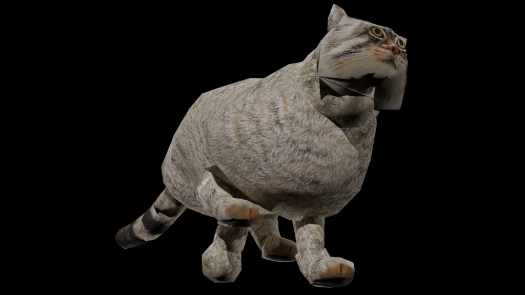 【3Dキャラクター】マヌルネコ(ローポリ・モーション付き)