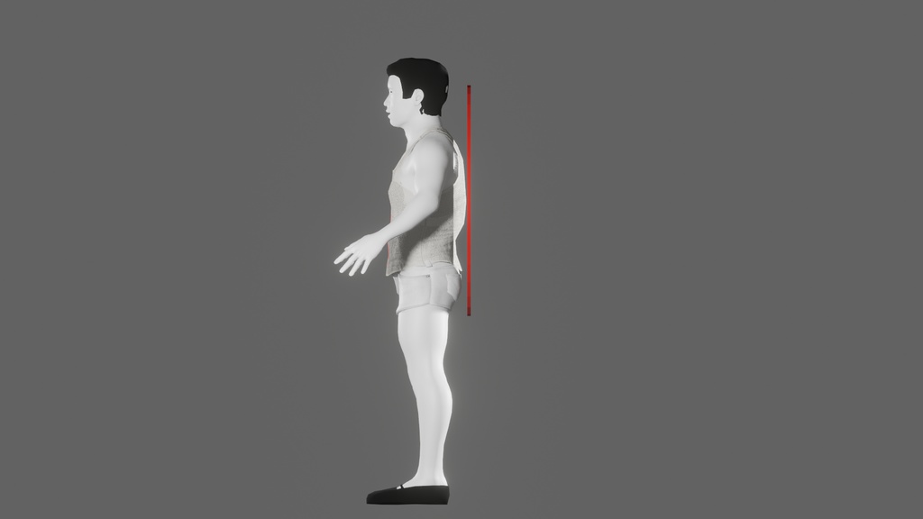 【3Dキャラクター】国民的走者(モーション・表情シェイプ付)