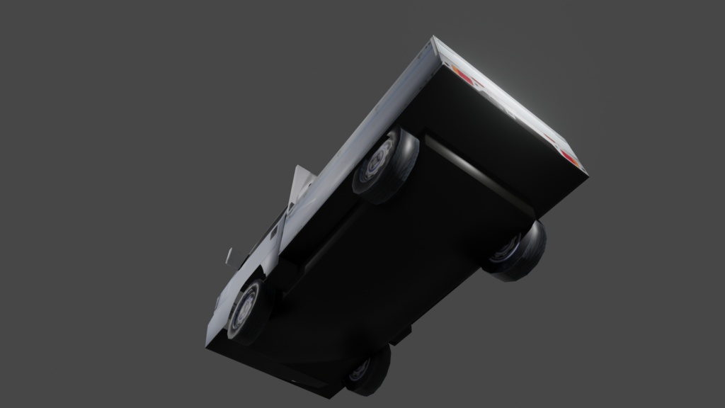 【3D小道具】軽トラック(ローポリ)