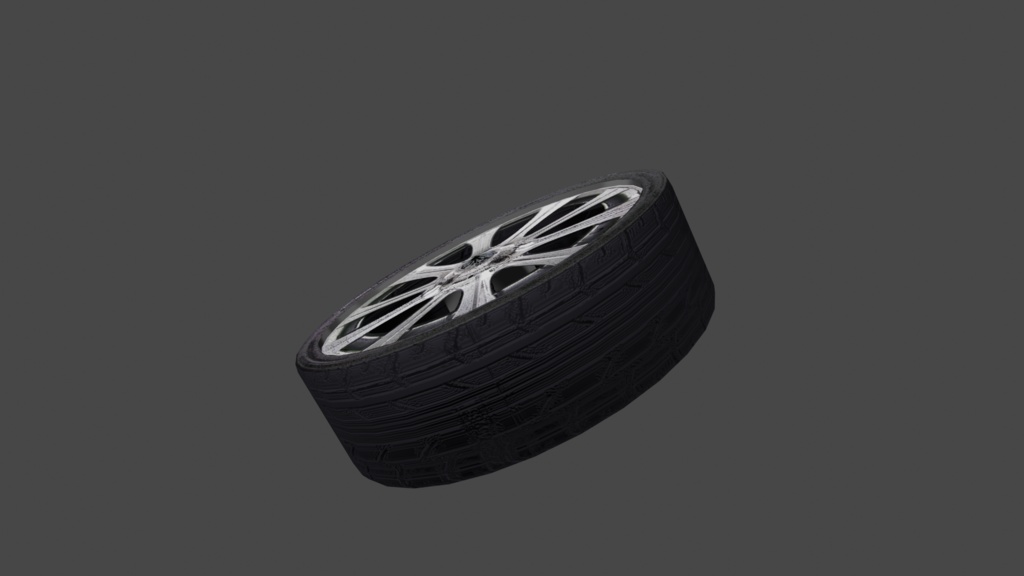 【3D小道具】タイヤ(ローポリ)