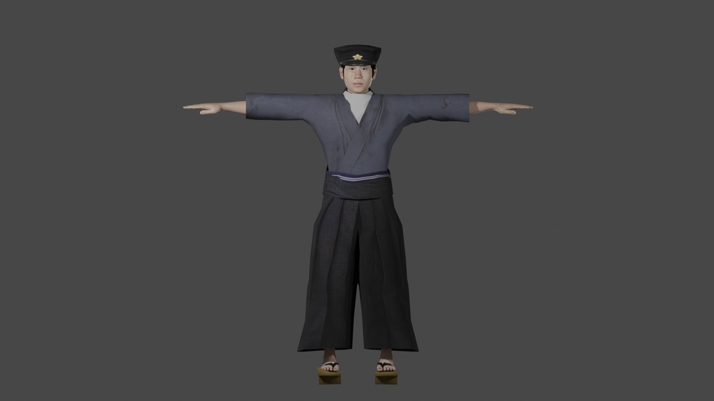 【3Dキャラクター】明治時代の大学生 三四郎
