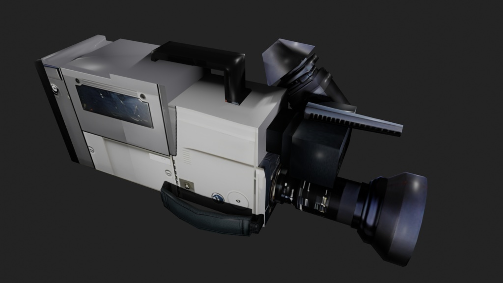 【3D小道具】ナイスな80’sビデオカメラ(ローポリ)