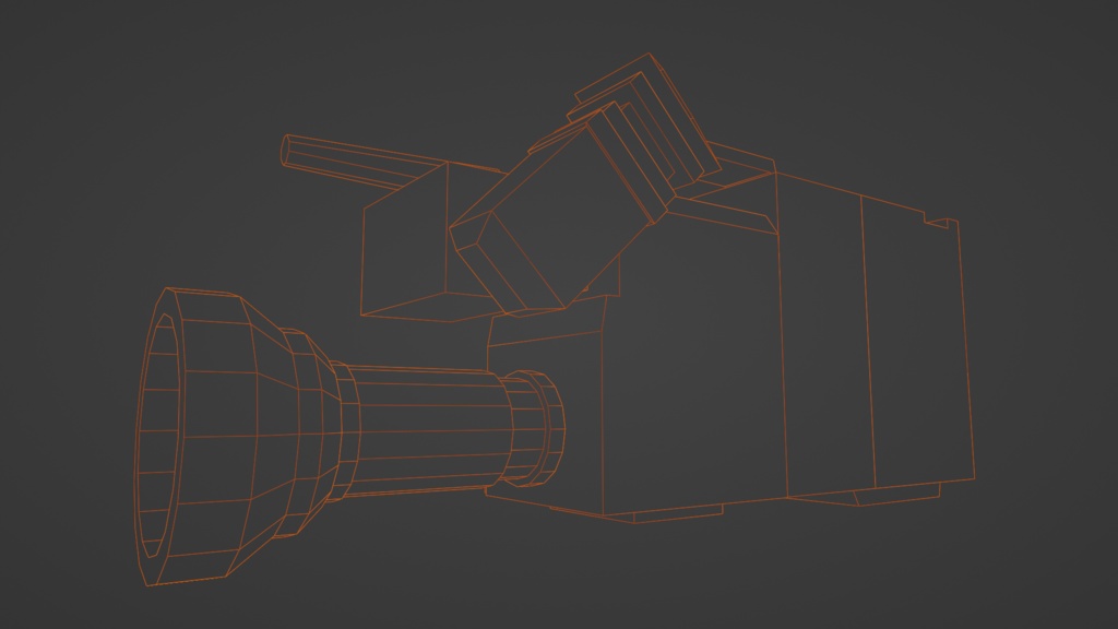 【3D小道具】ナイスな80’sビデオカメラ(ローポリ)