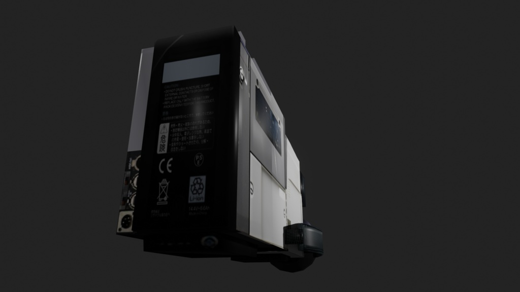 【3D小道具】ナイスな80’sビデオカメラ(ローポリ)