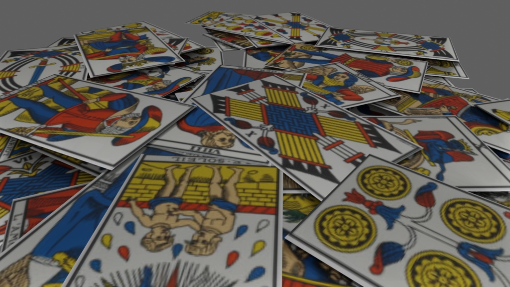 【3D小道具】タロットカード 全79種セット