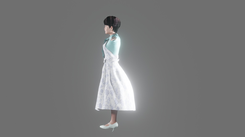 【3Dキャラクター】昭和アイドル かよさん