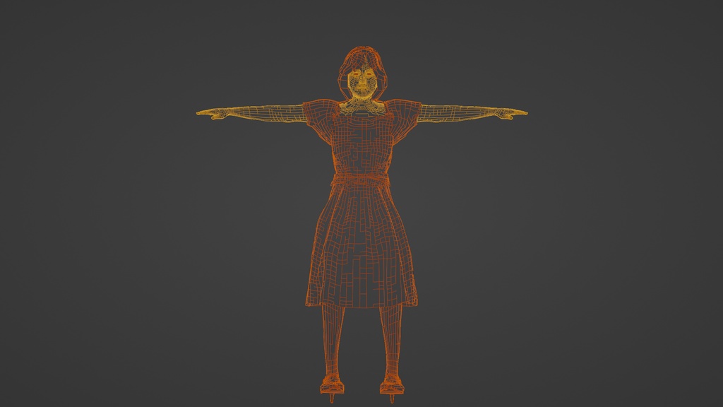 【3Dキャラクター】昭和アイドル かよさん Type-B