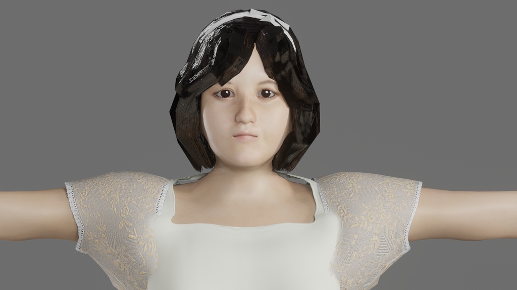 【3Dキャラクター】昭和アイドル かよさん Type-B