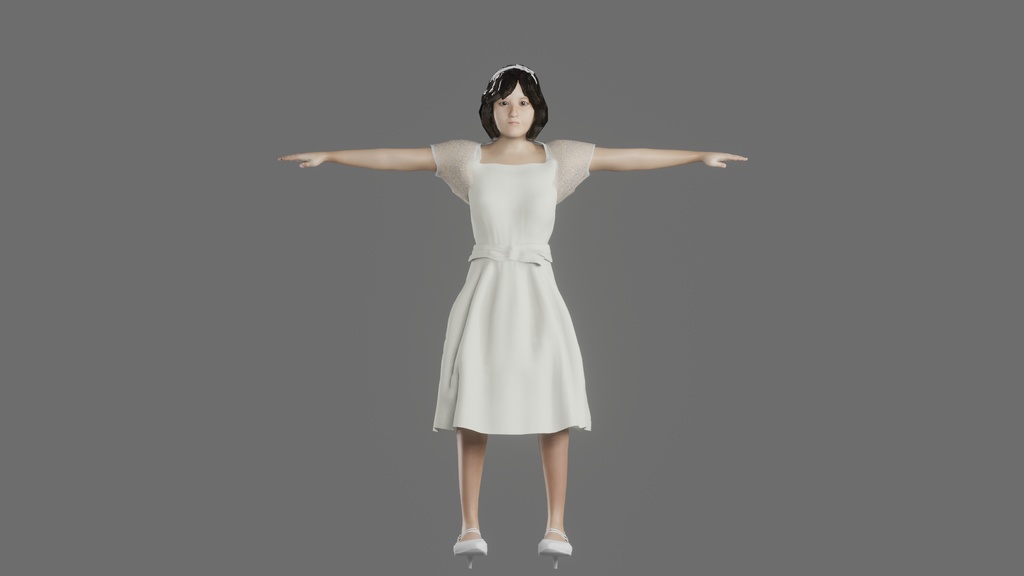 【3Dキャラクター】昭和アイドル かよさん Type-B