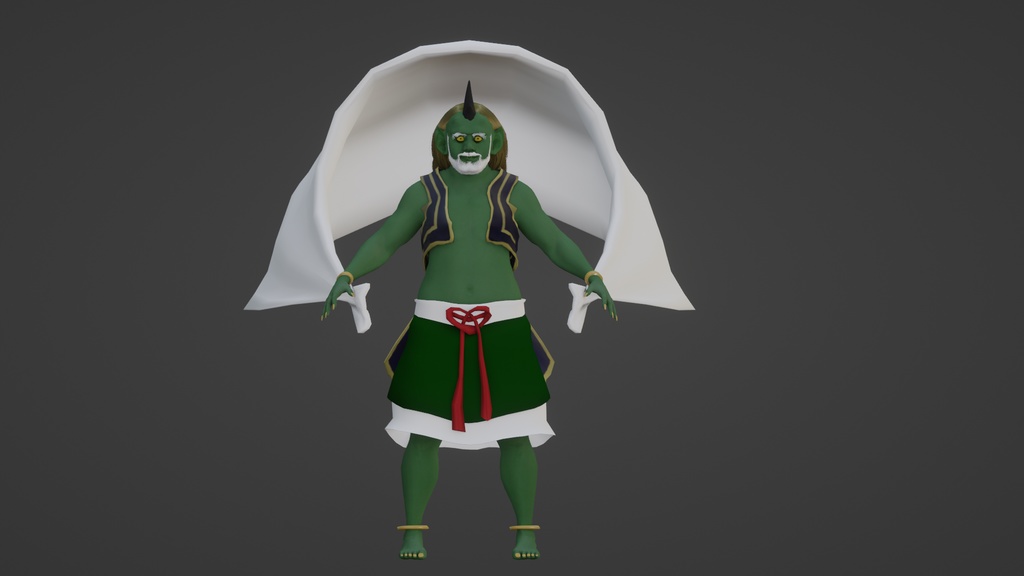 【3Dキャラクター】風神さん