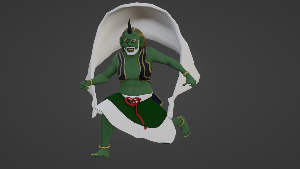 【3Dキャラクター】風神さん