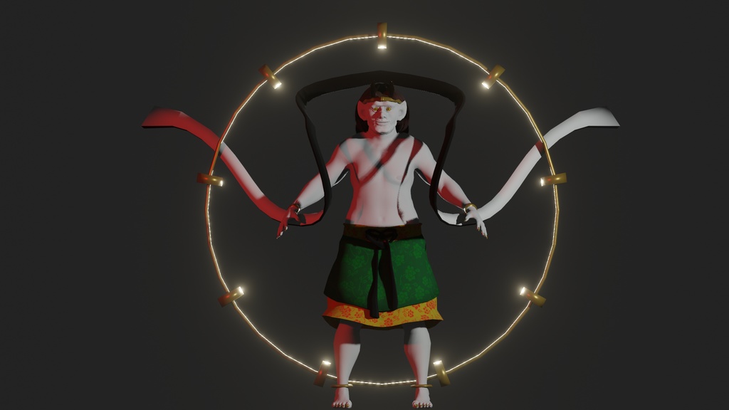 【3Dキャラクター】雷神君