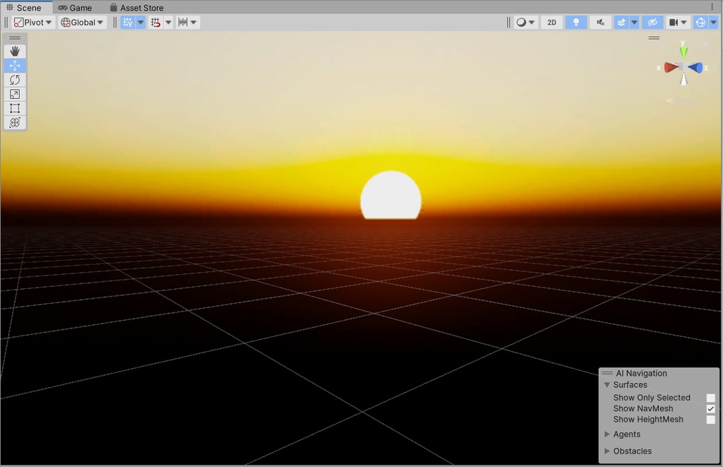 【3D環境・ワールド】夕方のスカイボックスマテリアル